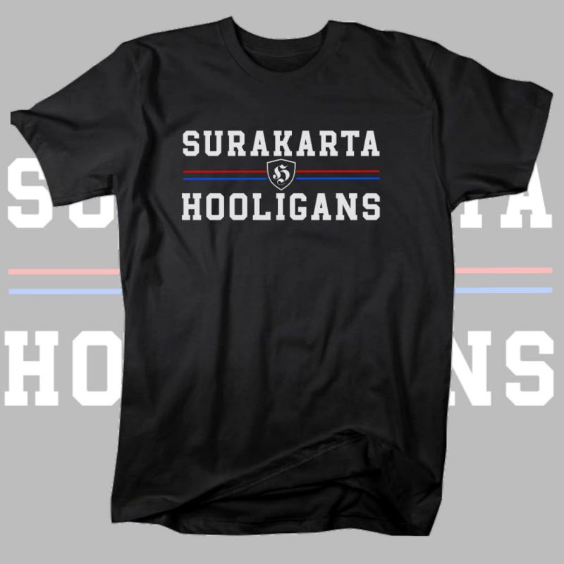 BAJU KAOS TSHIRT CASUAL FOOTBALL SURAKARTA HOOLIGANS