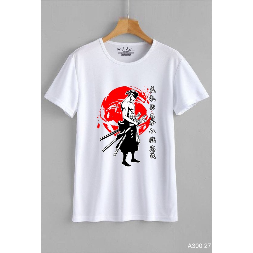 Kaos samurai Pria wanita Distro Dewasa Premium Ukuran M L Dan XL