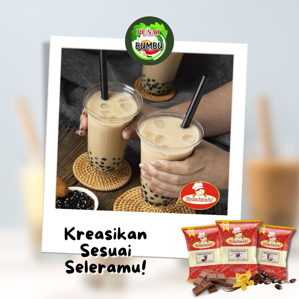 Bubuk Minuman Rasa Teh Hijau 1kg EkoChan / Serbuk Minuman Instan Aneka Rasa / Powder Drink Milkshake / Pusat bumbu