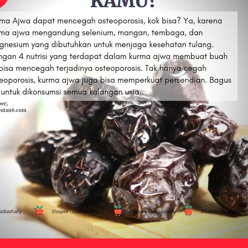 

EXCLUSIVE!KURMA AJWA ALIYAH MADINAH 1kg (1000gr) Ajwa premium fresh ajwah madinah|RA3