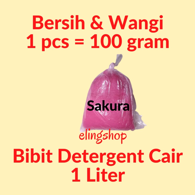 Biang Sabun Deterjen Detergen Detergent Cair Laundry Pakaian Aroma Sakura Untuk 1 Liter