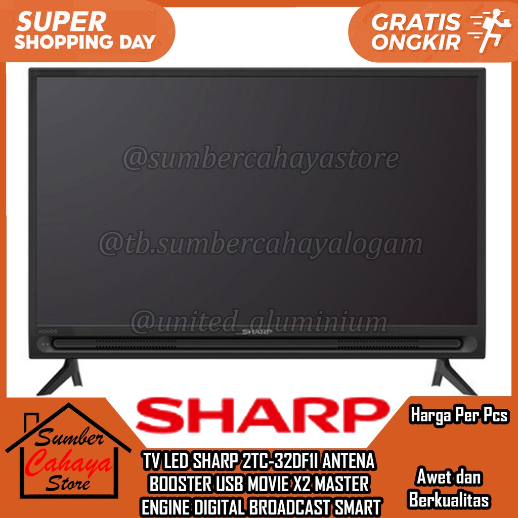 Jual Sharp Led Digital Tv 32 Inch 2t C32df1i Aquos Dvb T2 Hd Ready 2tc32df1i Tivi Usb Movie 2404