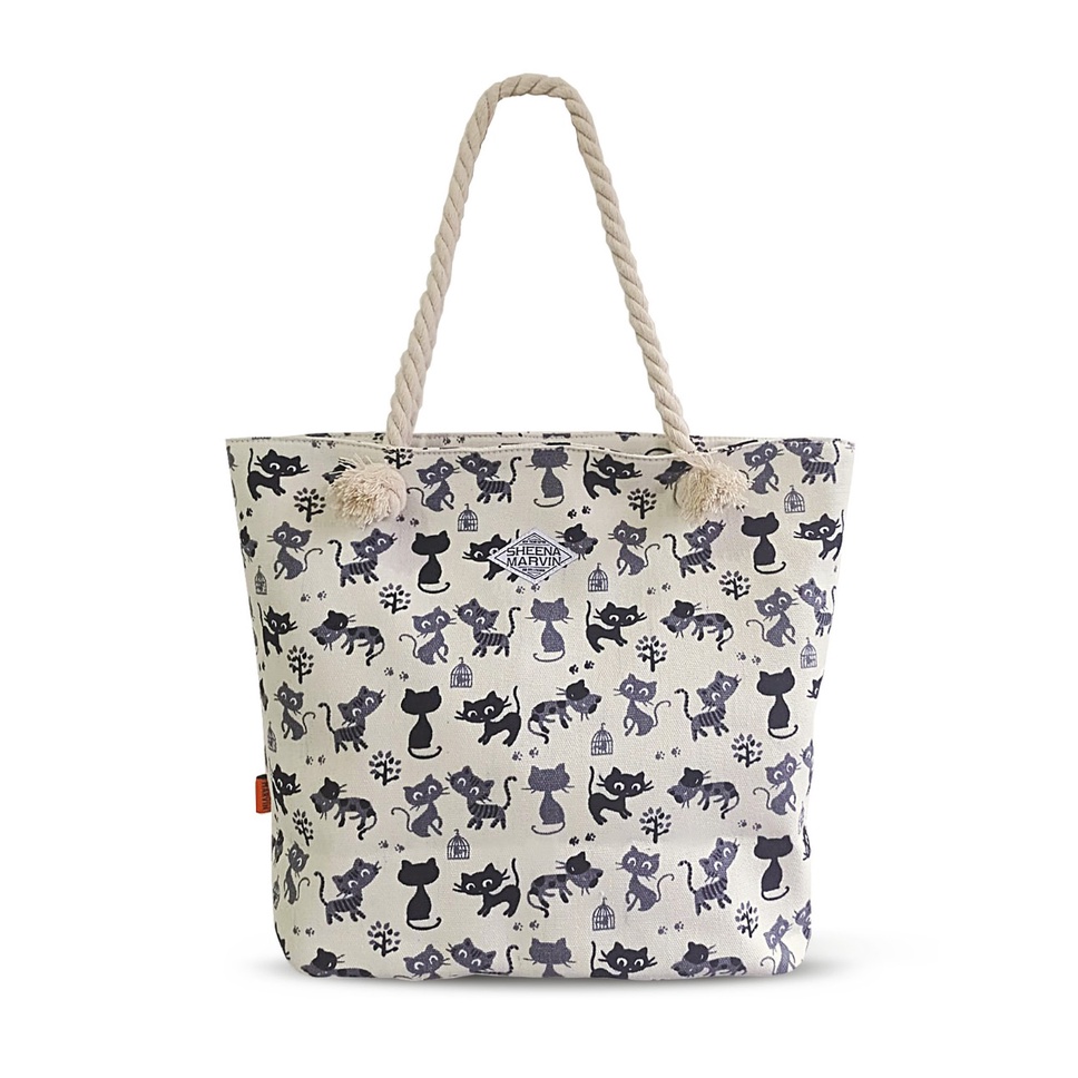 Tas Obi Cat Tote Bag Sheena Marvin