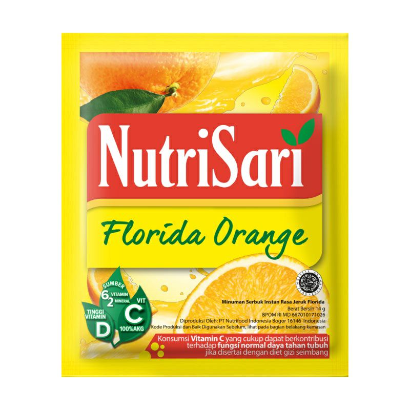 

NutriSari Florida Orange Jeruk Nipis American Sweet Orange Sachet