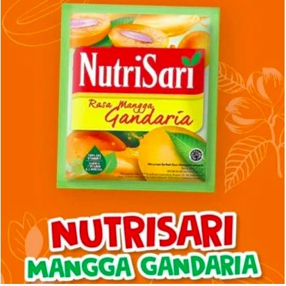 

Nutrisari Bubuk (mangga , jeruk peras) 14g