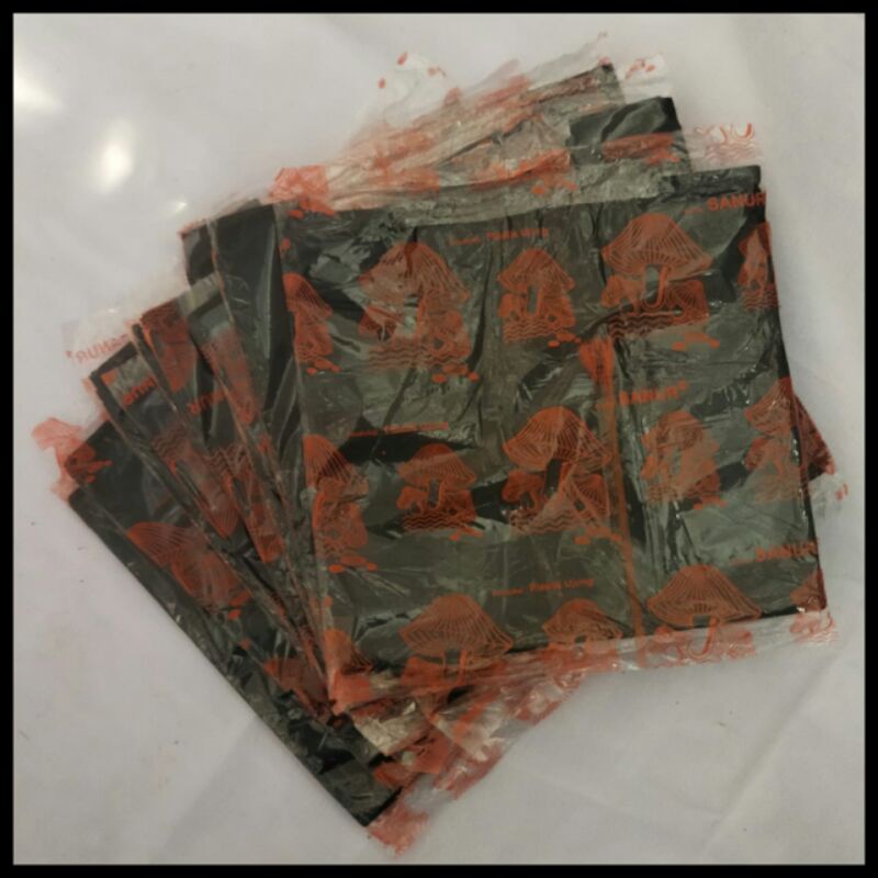 KANTONG PLASTIK HITAM 21CM JAMUR