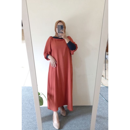 MASAYU DRESS CRINKLE/LONG DRESS CRINKLE/DRES CRINKLE