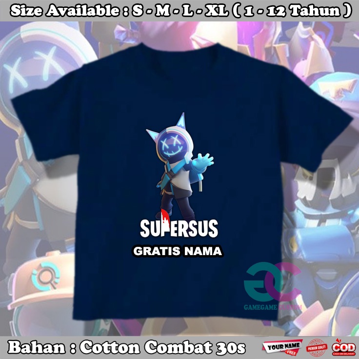 Kaos Anak Laki Laki Hacker / Baju Anak Hacker Game Super Sus 152