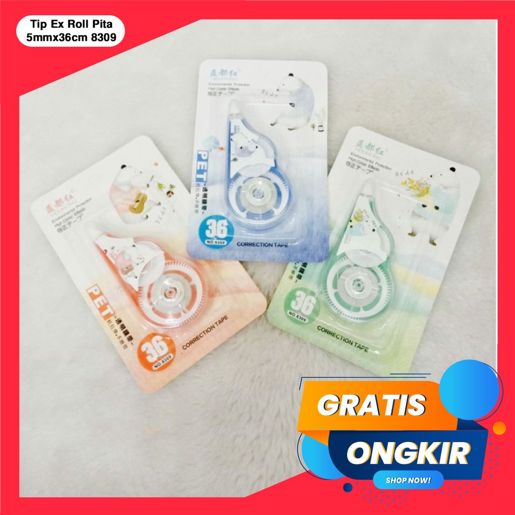 

Correction Tape Tip Ex Roll Pita Koreksi﻿ 5Mmx36Cm Kode 8309