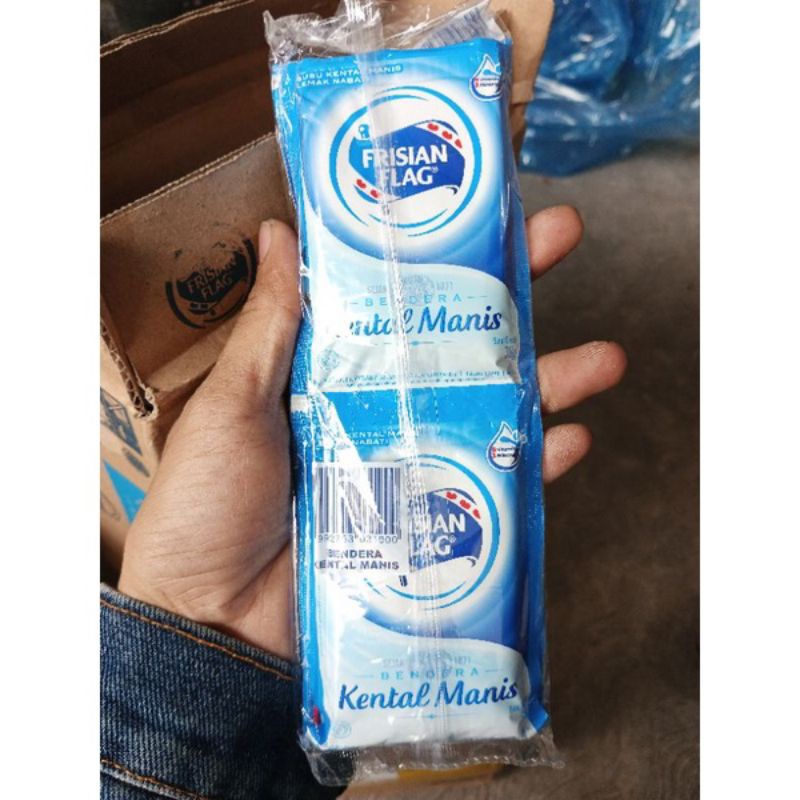 

0Frisian Flag susu Kental Manis putih Sachet / sak ( isi 6pc)