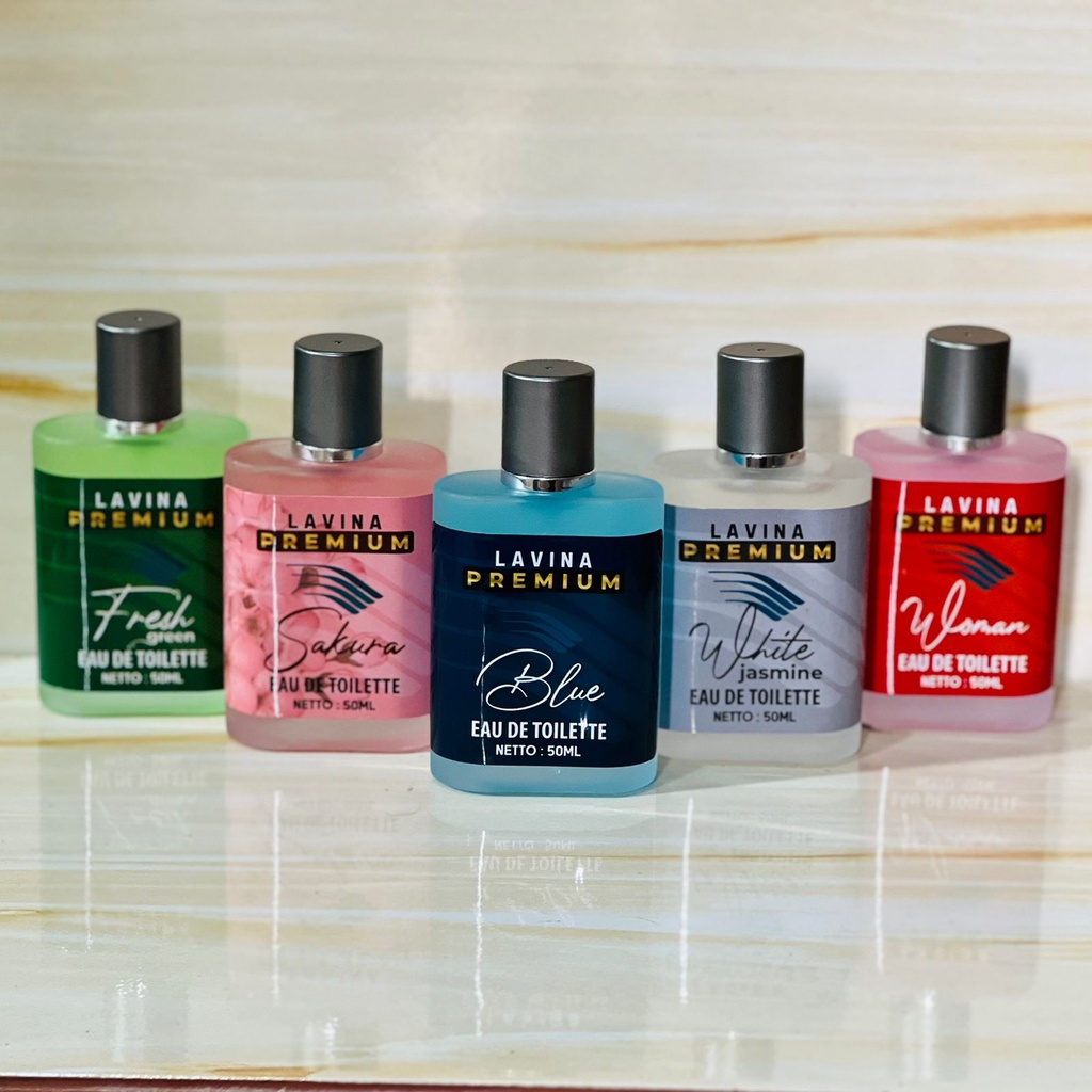 Parfum lavina pramugari 50ml oval eau de toillete 5 varian aroma