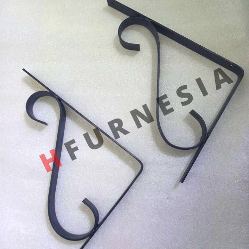 Paket besi gantungan rak baju bracket besi penyangga ambalan rak baju minimalis