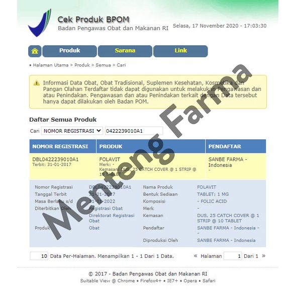 Folavit 1000 Mcg Strip 4 Tablet - Suplemen Asam Folat Ibu Hamil