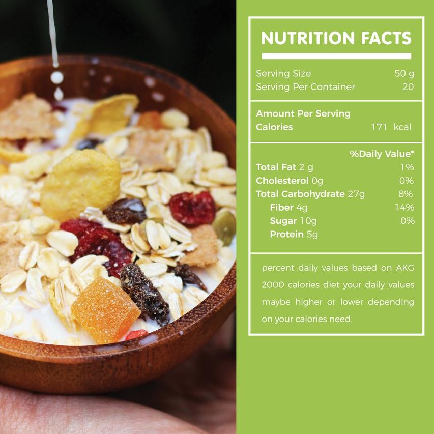 

EXCLUSIVE!Chiayo Muesli 1000 gr|KD6