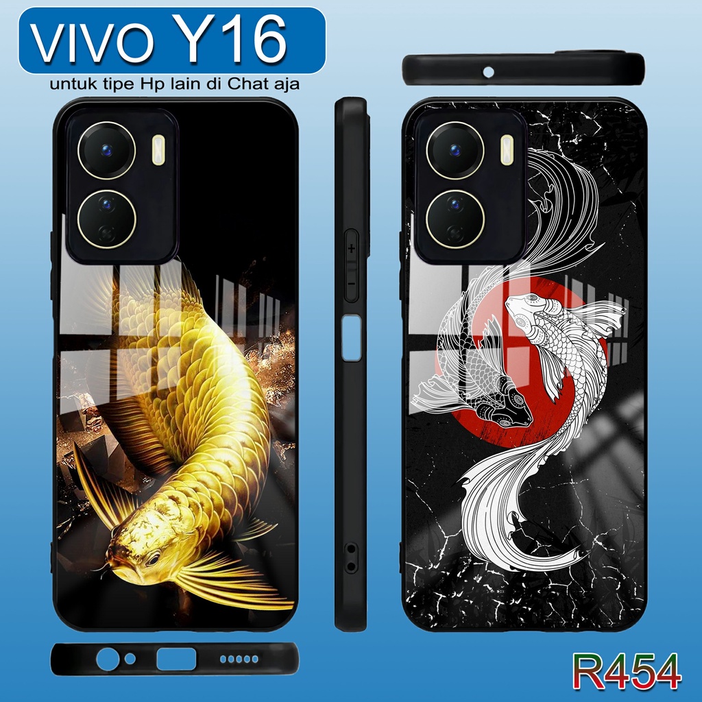 R454 Case Kilau Vivo Y16 Softcase Vivo Y16 Case Kaca Acrylic Vivo Y16 Kesing Hp Vivo Y16 Pelindung H