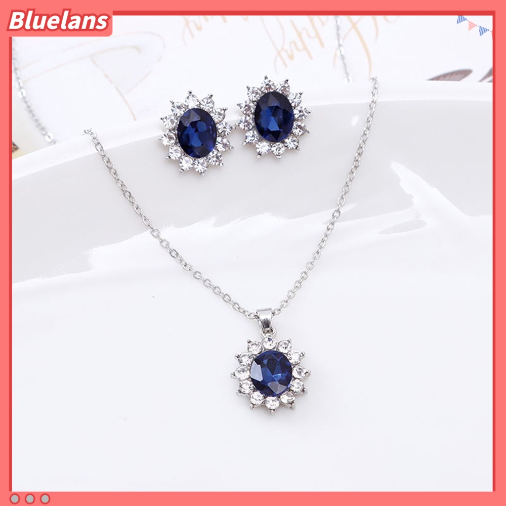 Bluelans Jewelry Set Elegant Skin-friendly Alloy Fashion Earrings Jewelry Set