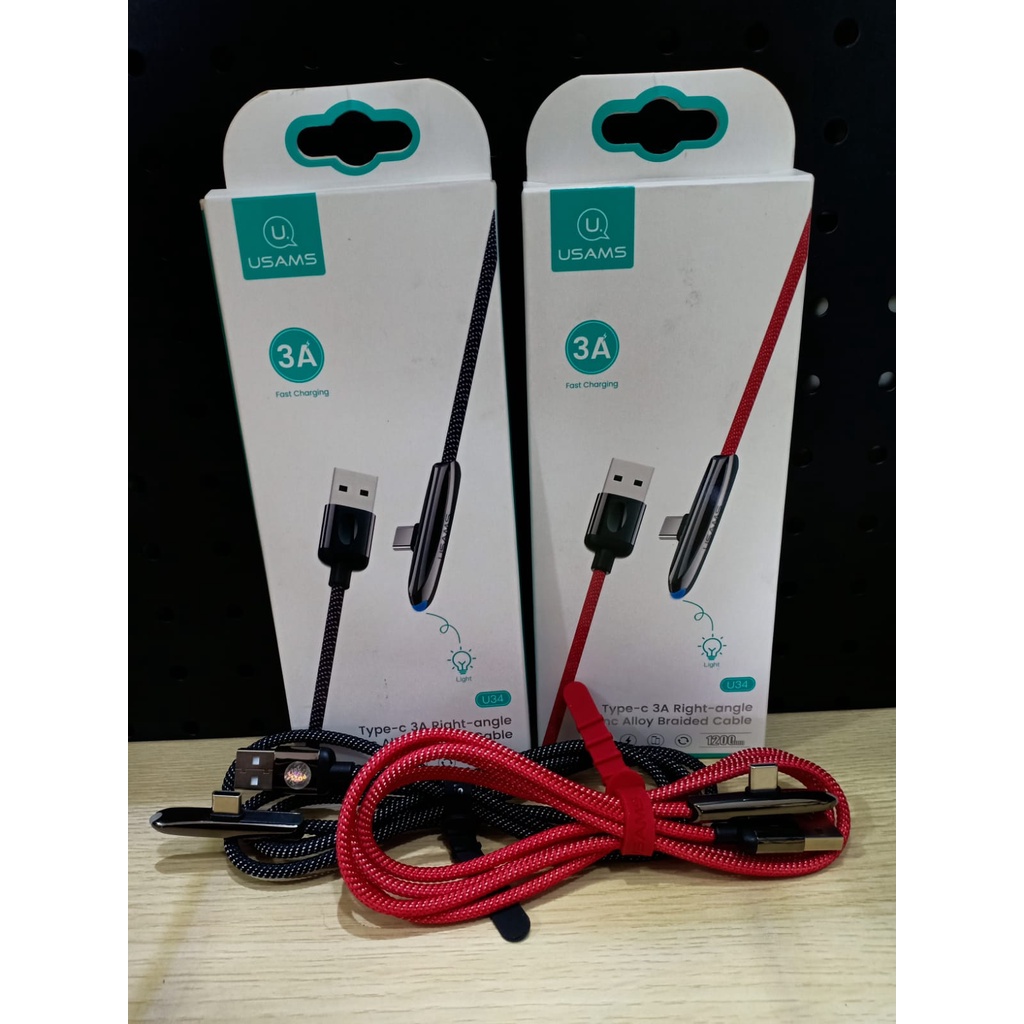 USAMS SJ465 Kabel Charger Gaming Type C - Kabel Data Type C 1.2M