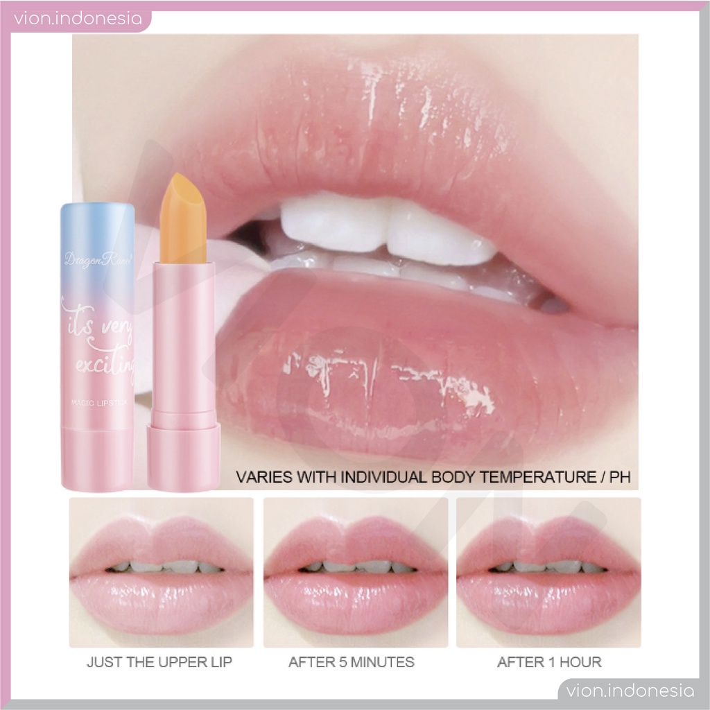 KACHI - DRAGON RANEE Thermotropic Lipstick Lipstik Jeli Pelembap Lipbalm Magic Lipstick 4 Warna DR010