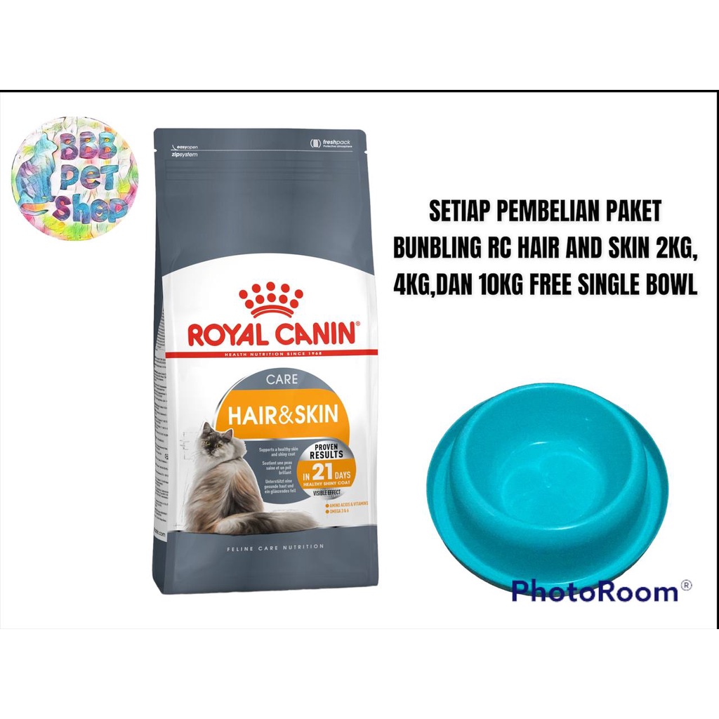 ROYAL CANIN HAIR AND SKIN 10KG FRESHPACK KHUSUS GOJEK GRAB