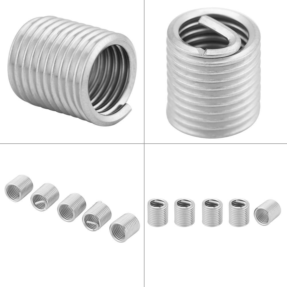 50PCS Recoil M6 Threaded Inserts M6 1.0 2.5D / Thread Repair Insert Kit / Helicoil M6