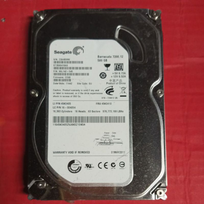 Hardisk Seagate 500 GB