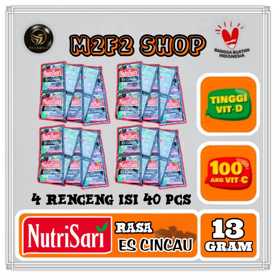 

NutriSari Minuman Serbuk Es Cincau Sachet - 13 gr (Kemasan 4 Renceng)