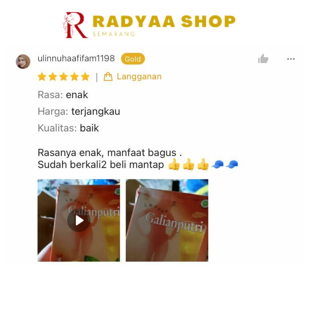 Jamu Galian Putri Instan 5's - Mengurangi Lemak Kesehatan Kulit