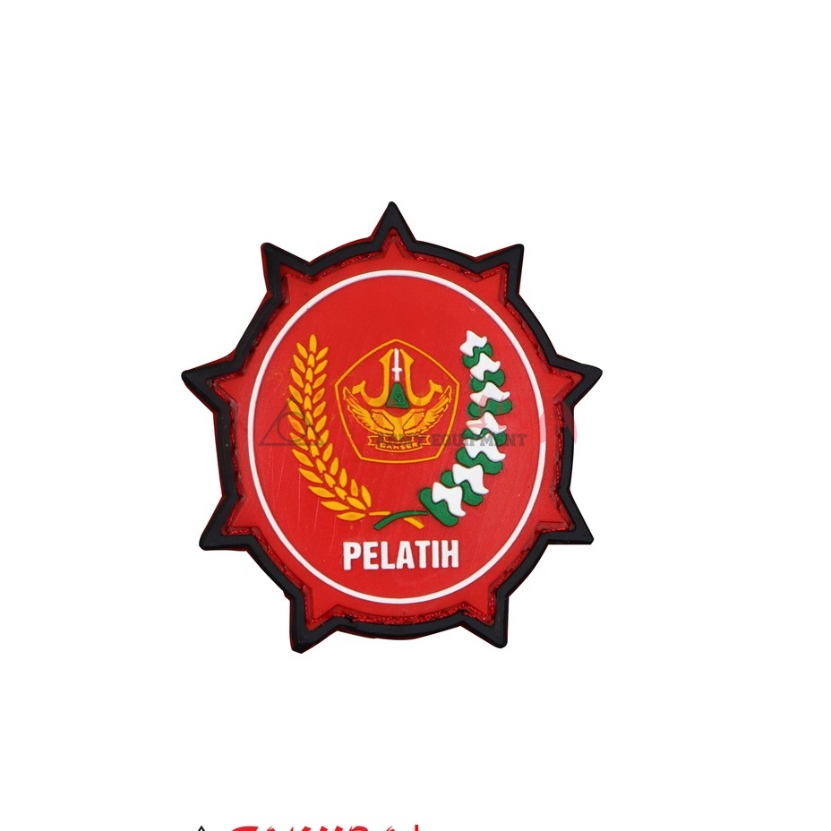 Patch Rubber Velcro PELATIH BANSER Perekat Tempelan Banser