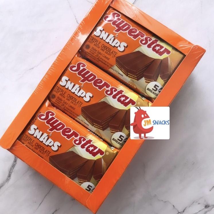 

✨Mall✨ [PROMO!!] Superstar Snap 1 PAK isi 12x28gr - wafer nikmat enak termurah