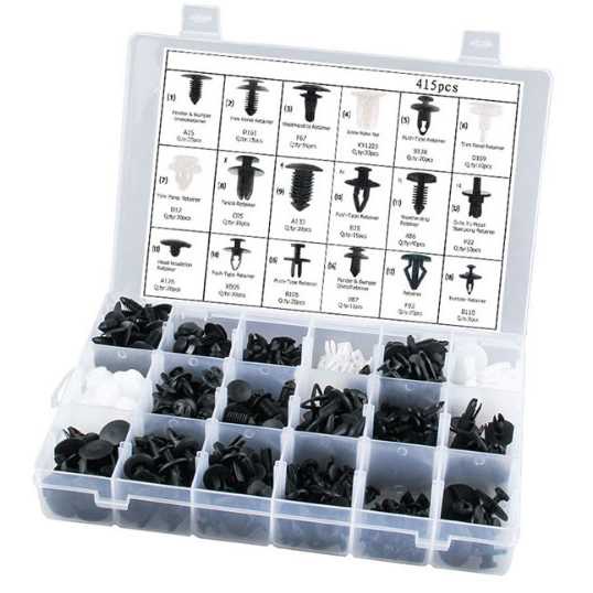Baut Rivet Mobil Universal Car Pin Fasteners 620PCS Set Klip Cilip Baut Rivet Mobil Universal Klip clip Bumper Klip Talang Air Mobil Kancing Bumper Mobil Universal Car Pin Fasteners 620PCS