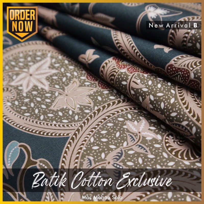 [NEW ARRIVAL] BATIK COTTON EXCLUSIVE 60’s NEW DESIGN KAIN BATIK KATUN KUALITAS EXCLUSIF TERBARU PER 0.5M UNTUK KEMEJA SARIMBITAN LAMARAN ROL BAWAHAN KEBAYA GAMIS BY MACMOHAN