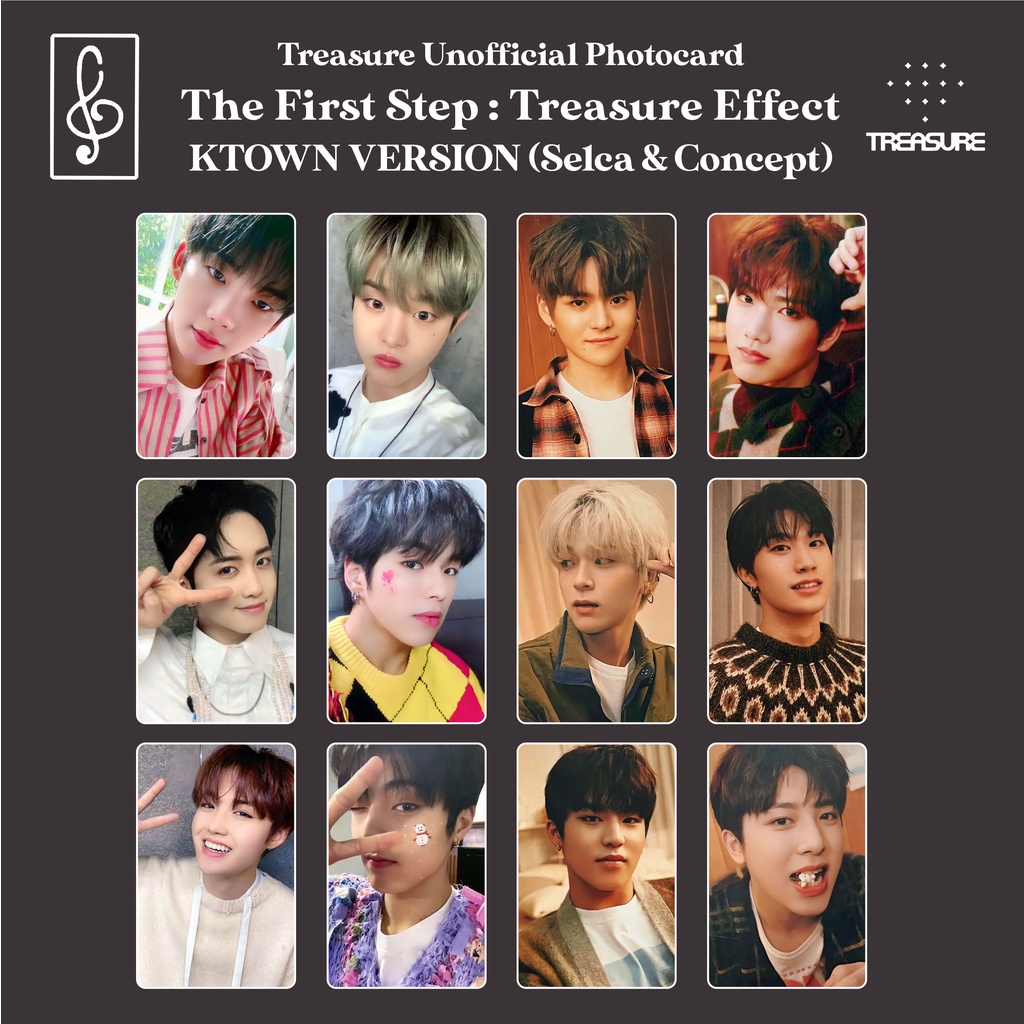 [REPLIKA TREASURE] PHOTOCARD KTOWN THE FIRST STEP TREASURE EFFECT SELCA UNOFFICIAL