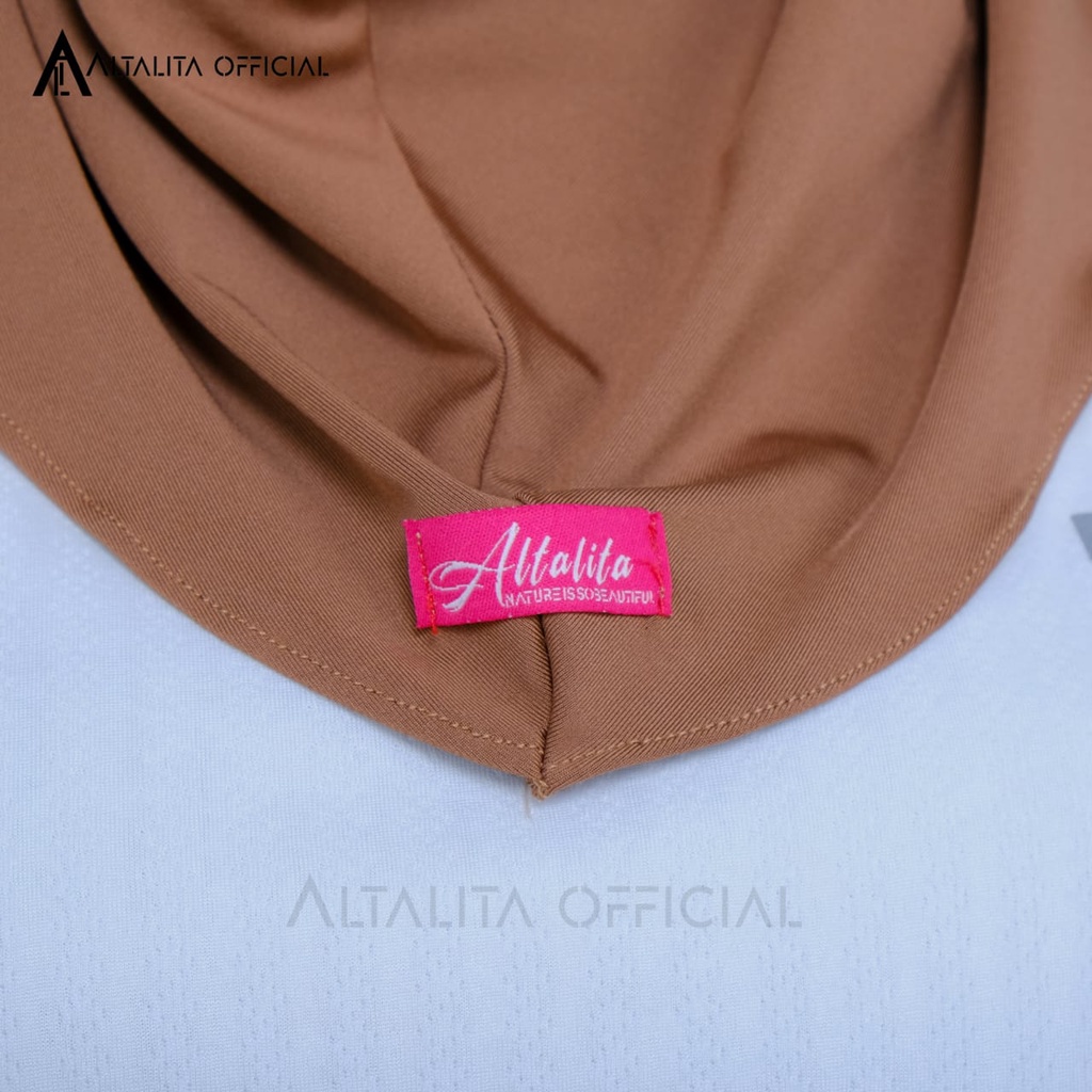 Altalita - Jilbab Sport Bergo Zyta Instan Polos Non Pet Terbaru Bahan Jersey Premium Cocok untuk Olahraga Volly Futsal Senam dan Sehari-hari