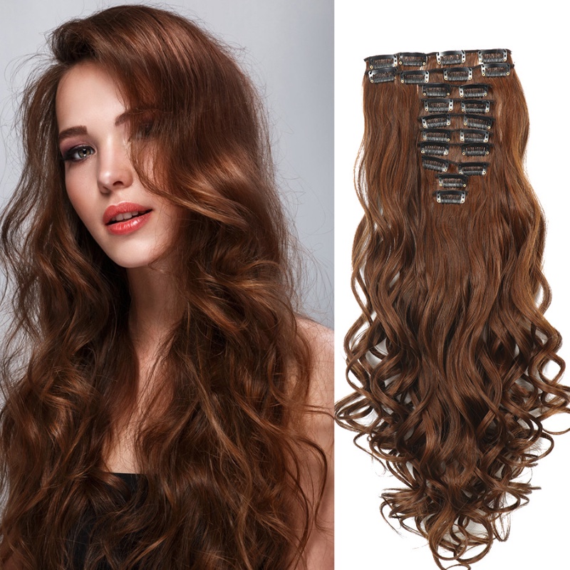 12 Pcs Wig Rambut Extension Model Keriting Besar