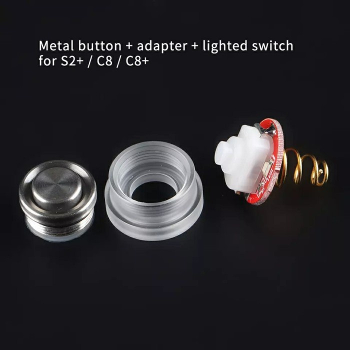 Senter Convoy Tail Metal Switch C8 S2 S21A Saklar Belakang Senter Led