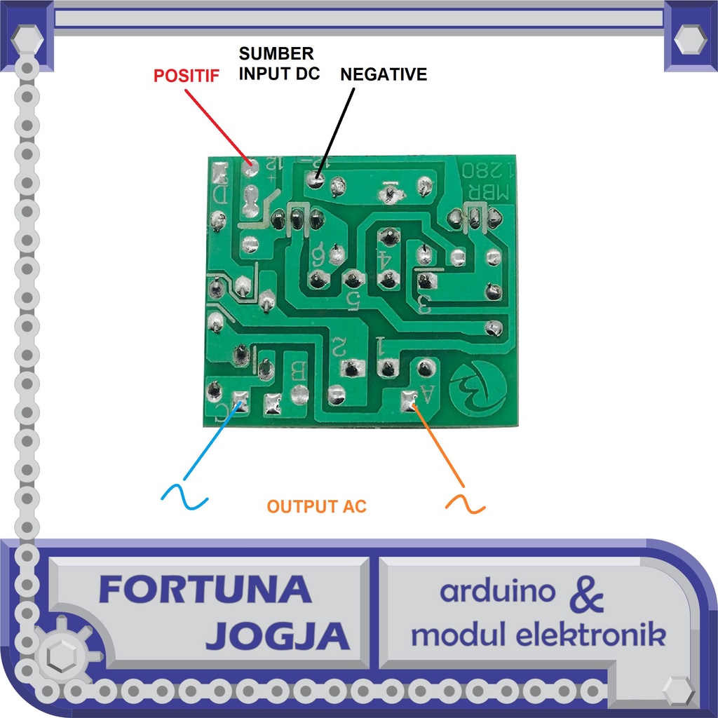 Modul Inverter DC to AC 8-13V to 220V 40W