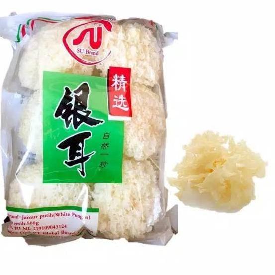 

limited STOCK!JAMUR SALJU PUTIH / SNOW WHITE FUNGUS / FU YIN ER / JAMUR ES KERING 500 gr|RA5