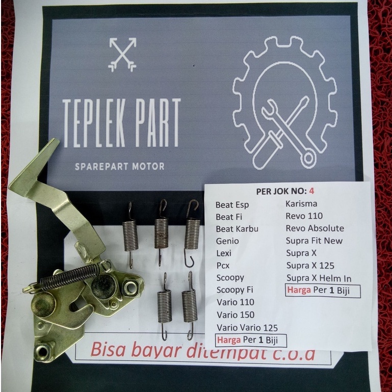 NO 4/Per Jok Motor/Beat Vario Scoopy Beat Fi Beat Esp Vario 125 Vario 150 Supra X 125 Supra Revo