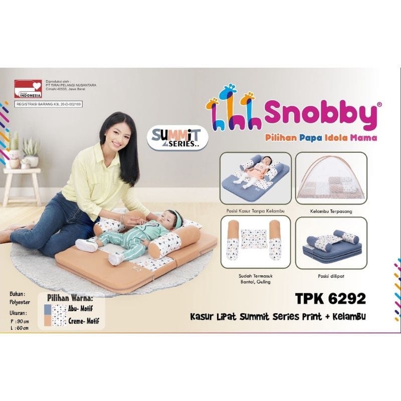 Kasur lipat bayi snobby / Kasur bayi / Kasur bayi snobby / Matras bayi