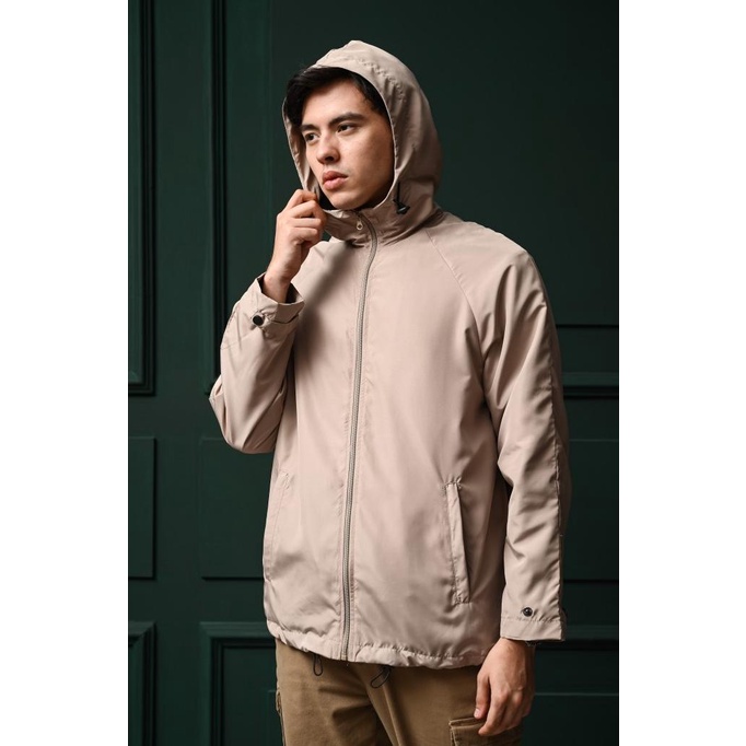 JAKET PREPP STUDIO WINDBREAKER JACKET KHAKI