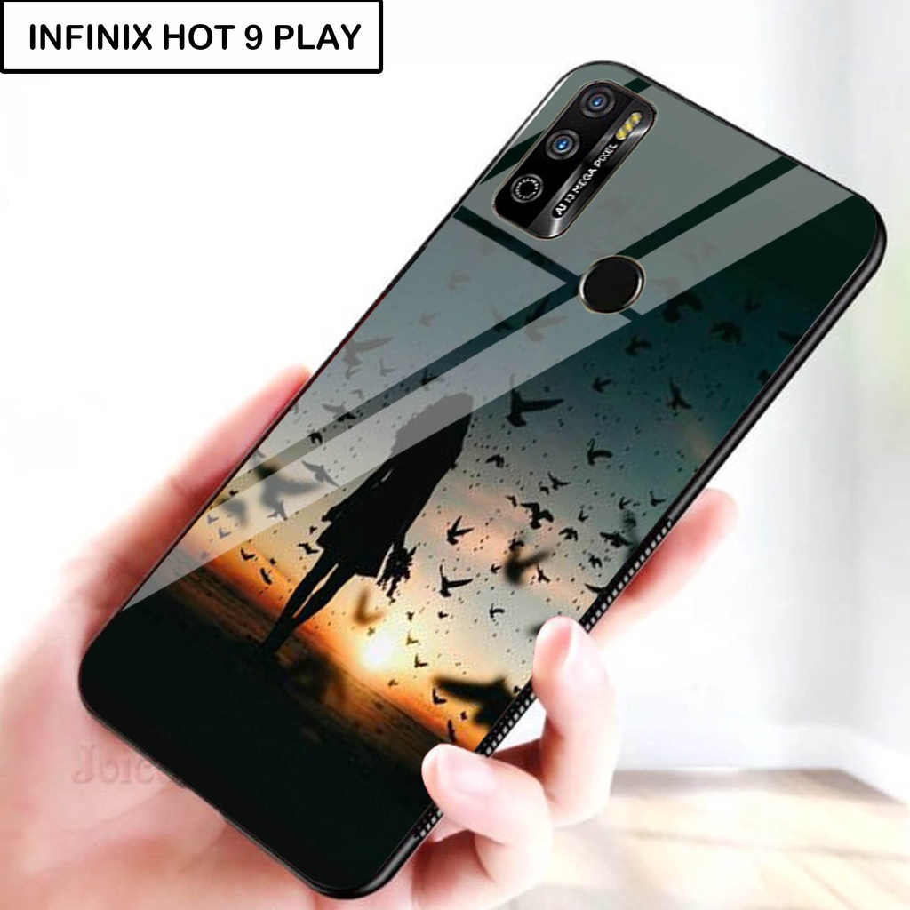 Softcase Kaca For INFINIX HOT 9 PLAY - Case Handphone INFINIX HOT 9 PLAY [T38].
