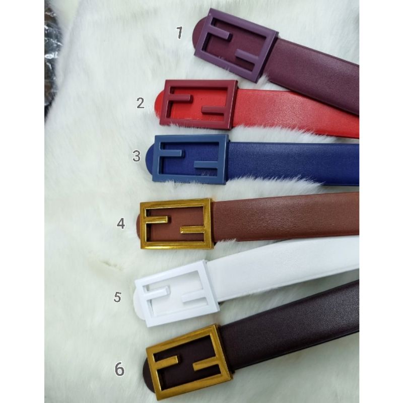 Gesper Kulit Branded Band lebar 2,5cm Premium Quality Ikat pinggang Kulit merek Import Belt Kulit Branded band import 9920