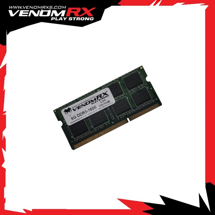 VenomRX Sodimm DDR3 8GB PC12800 / VenomRX DDR3 8GB PC12800 1600mhz