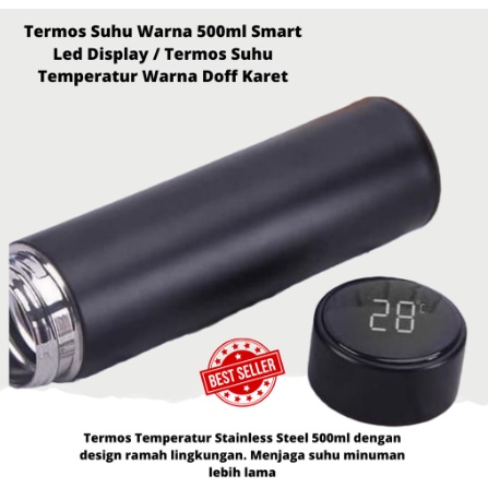 BOTOL MINUM THERMOS TUMBLER PENGUKUR SUHU PANAS DAN DINGIN