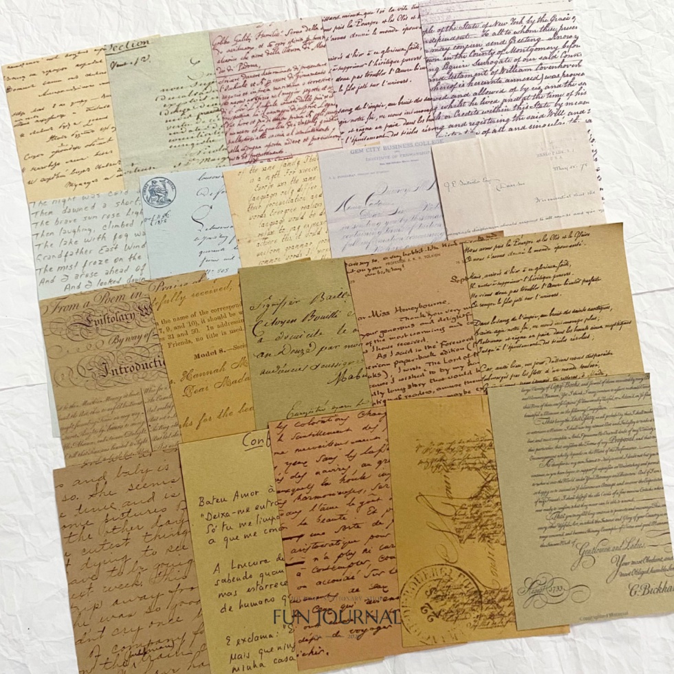 

LETTER FROM THE PAST PAPER PACK UNTUK JOURNAL JURNAL PLANNING PLANNER SCRAPBOOK DIY BUJO