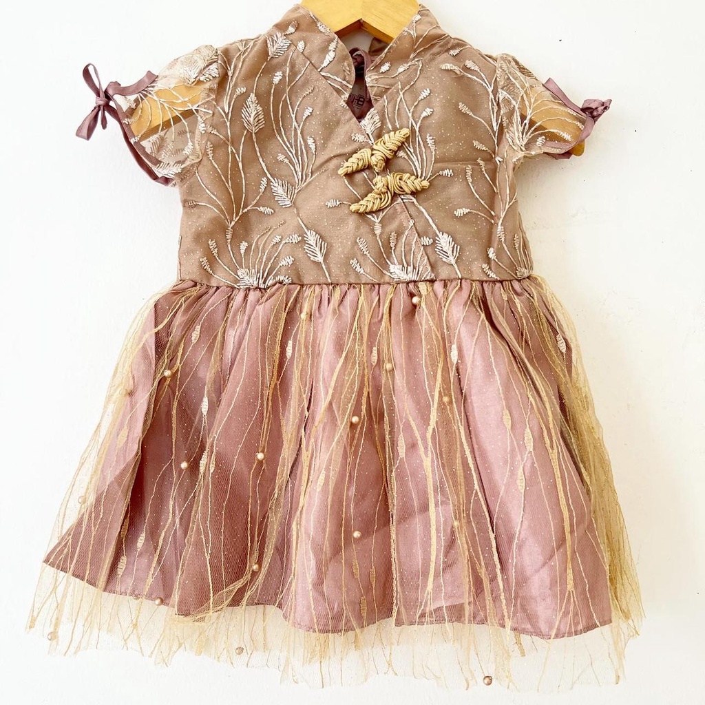Dress Pesta Kondangan Ulang Tahun Mewah Lucu Bayi Anak Perempuan Cewek Terlaris Kode J  Babeebabyshop