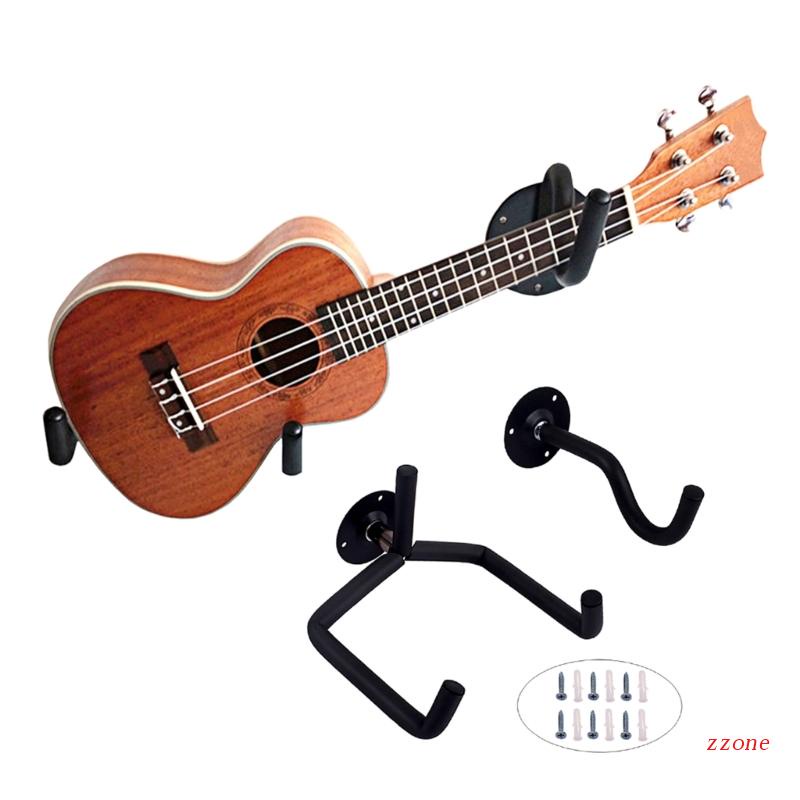 Zzz Bracket Kait Gantung Dinding Horizontal Holder Gitar Bass Dengan Sekrup