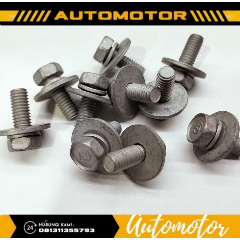 Baut 10 Double ring Baut m6 ring Double kunci 10mm