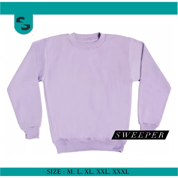 SWEEPER BASIC SWEATER ORANGE LOVE  U  M - XXL (SABLON) (PRIA &amp; WANITA) BAHAN FLEECE