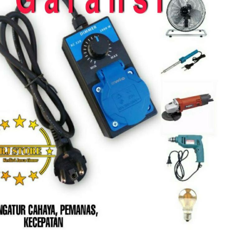 Dimmer AC 2000W Peredup Lampu Pengatur Kecepatan Motor Gerinda DLL "CPT.18Oc22ν"
